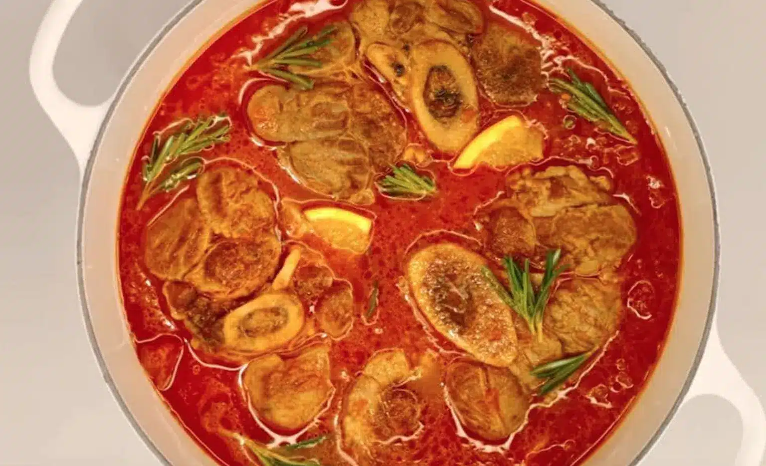 osso buco à la tomate cerise et à lorange